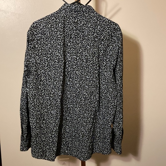 INC International Concepts | Men’s Black/White Long Sleeve Shirt-Size X-Large - Picture 4 of 10